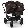 Universalus vežimėlis pametinukams Bugaboo Donkey 6 DUO 2in1 Cocoa ruda/Cocoa ruda /juodas frame