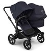 Universalus vežimėlis pametinukams Bugaboo Donkey 6 DUO 2in1 Deep indigo/Deep indigo/juodas frame