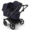 Universalus vežimėlis pametinukams Bugaboo Donkey 6 DUO 2in1 Deep indigo/Deep indigo/juodas frame