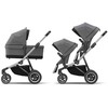 Universalus vežimėlis pametinukams Thule Sleek 2in1 Pilkas Melange