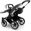 Vaikiškas universalus vežimėlis dvynukams Bugaboo donkey 3 twins alu/ pilkas melange / vapor mėlynas