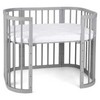 Waldin 5in1 lovytė su čiužinuku Gray