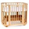 Waldin 5in1 lovytė su čiužinuku Natural wood