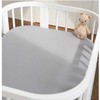 Waldin 5in1 organiškos medvilnės paklodė 65x93 Gray