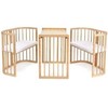 Waldin 7in1 lovytė su čiužinuku Natural wood