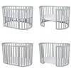 Waldin 7in1 Oval lovytė su čiužinuku Gray