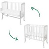 Waldin Bedside 2in1 lopšiukas su čiužiniu Baltas