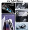 Automatinis įkrovimas Yesido Y65 100W + QC 18W USB + C tipo