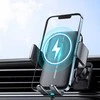 Joyroom JR-ZS245 automobilio oro išleidimo angos laikiklis su Qi indukciniu įkrovikliu (juodas)