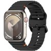 4Wrist Silikoninis dirželis Apple Watch 42/44/45/49 mm - juodas