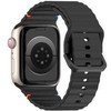4Wrist Silikoninis dirželis Apple Watch 42/44/45/49 mm - juodas