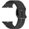 4Wrist Silikoninis dirželis Apple Watch 42/44/45/49 mm - juodas