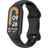 4Wrist Silikoninis dirželis Xiaomi 9 ir 8 - juodas