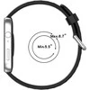 4Wrist Silikoninis dirželis, skirtas „Huawei Fit 3“ – juodas