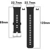 4Wrist Silikoninis dirželis Huawei Watch FIT, FIT SE, FIT new - Juodas