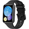 4Wrist Silikoninis dirželis, skirtas Huawei Watch FIT 2 Active - juodas