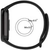 4Wrist Silikoninis dirželis, skirtas „Xiaomi 9“ ir „8“ – juodas