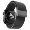 4Wrist Plieninis Milano traukiklis Apple Watch - juodas 42/44/45 mm