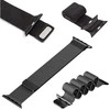 4Wrist Plieninis Milano traukiklis Apple Watch - juodas 42/44/45 mm