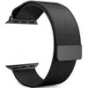 4Wrist Plieninis Milano traukiklis Apple Watch - juodas 42/44/45 mm