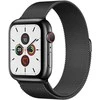 4Wrist Plieninis Milano traukiklis Apple Watch - juodas 42/44/45 mm