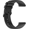 4Wrist Universalus silikoninis dirželis su juoda sagtimi 20 mm - Juoda