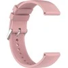 4Wrist Universalus silikoninis dirželis su sidabriniu užsegimu 22 mm - Rožinė