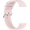 4Wrist Universalus silikoninis dirželis su sidabriniu užsegimu 20 mm - Rožinė