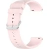 4Wrist Universalus silikoninis dirželis su sidabriniu užsegimu 20 mm - Rožinė