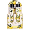 Accentra bath set ESSENTIAL BOTANICS lemon and bergamot tubes in a gift box, dušo želė 60ml, body lotion 60ml