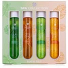 Accentra SPA COLLECTION vonios rinkinys dovanų dėžutėje (zkumavky) su 2 x 60 ml dušo želė, 2 x 80 g vonios druskos, 2 kvapais / spalvomis: citrusinių vaisių ir apelsinų, mėtų ir laimo, VE 6/12
