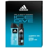 Adidas Ice Dive - deodorant ve spreji 150 ml + 3v1 sprchový gel 250 ml