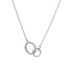 Again Jewelry Vėlgi juvelyrikos mada Sidabrinis karoliai susieti žiedai AJNA0024