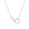 Again Jewelry Vėl papuošalai Infinity Love Romantiški Sidabrinis karoliai AJNA0011