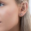 Again Jewelry Asimetriški sidabriniai auskarai su kubiniu cirkoniu AJNS0035