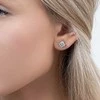 Again Jewelry Žavūs sidabriniai auskarai su kubiniu cirkoniu AJNS0026