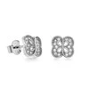 Again Jewelry Žavūs sidabriniai auskarai su kubiniu cirkoniu AJNS0026