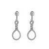 Again Jewelry Akinantys sidabriniai auskarai su kubiniu cirkoniu AJNS0015