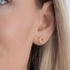 Again Jewelry Gold-plated earrings with cubic zirconia AJNS0069