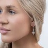 Again Jewelry Elegantiški kabantys sidabriniai auskarai su kubiniu cirkoniu AJNS0045
