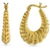 Again Jewelry Madingi paauksuoti auskarai su žiedais AJNS0065