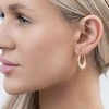 Again Jewelry Madingi paauksuoti auskarai su žiedais AJNS0065