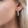 Again Jewelry Madingi sidabriniai auskarai su lanku AJNS0064