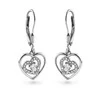 Again Jewelry Širdelės formos kabantys auskarai su kubiniu cirkoniu AJNS0067