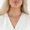 Again Jewelry Oranžinis Mėnulio akmens karoliukais papuoštas karoliai AJKNA001
