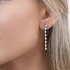 Again Jewelry Romantiški sidabriniai auskarai su kubiniu cirkoniu AJNS0037
