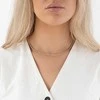 Again Jewelry Rožiniai krištolo karoliukais papuošti karoliai AJKNA002