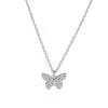 Again Jewelry Vėl papuošalai Sidabrinis drugelių karoliai AJNA0005 (grandinė, pakabukas)