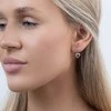 Again Jewelry Sidabriniai kabantys auskarai Širdelė su cirkoniais AJNS0047