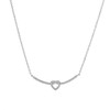 Again Jewelry Vėl papuošalai Sidabrinis pakabukas su spindinčia širdele AJNA0006
